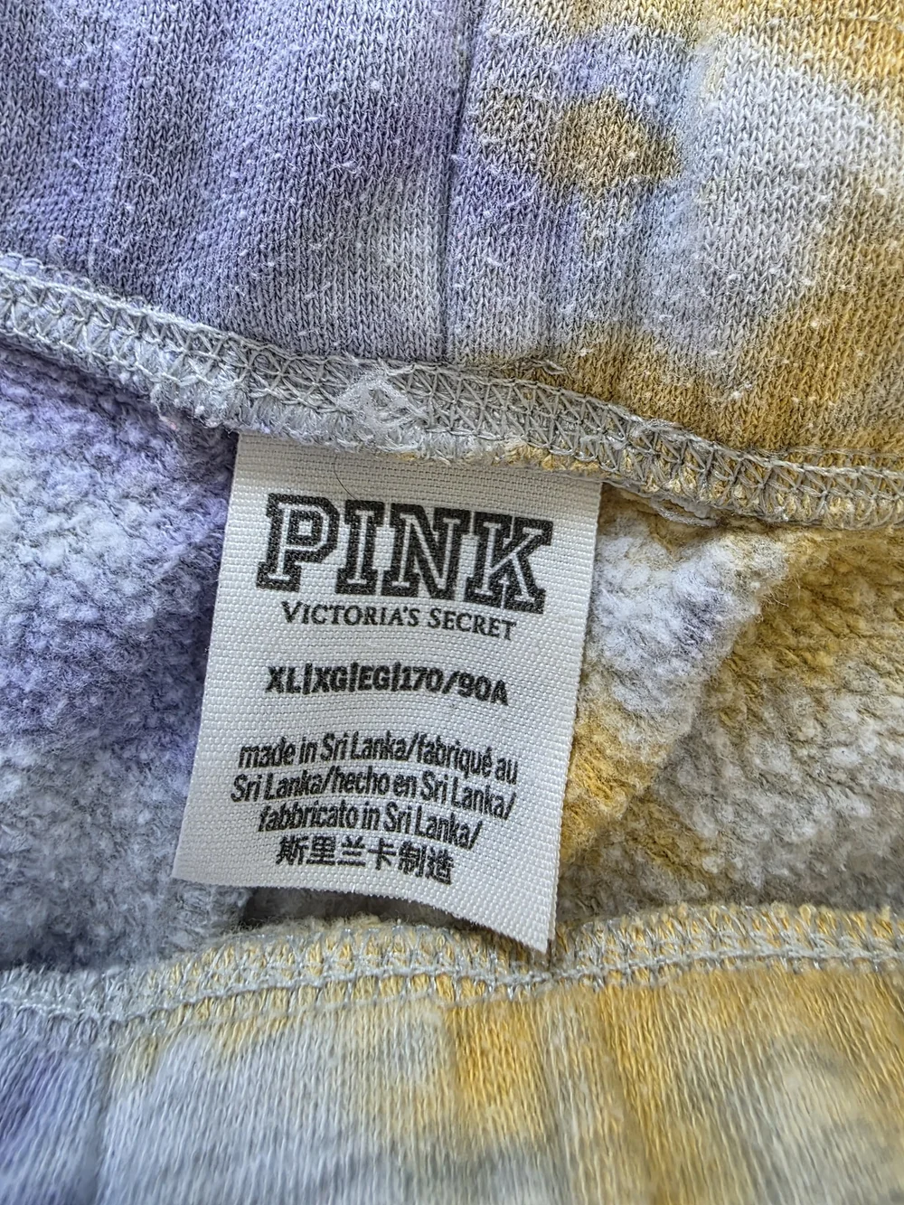 PINK Victoria's Secret Pastel Tie-Dye Lounge Set - Purple, Pink, Yellow - Picture 5 of 5